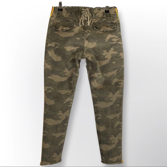 Pam & Gela Camouflage Ankle Jeans with Stripes - Picture 5 of 11